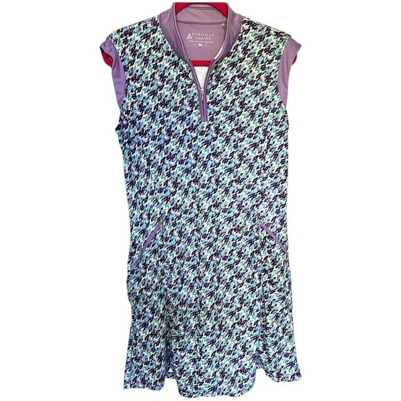 bermuda sands Dresses & Skirts - Bermuda Sands Golf Tennis Pickleball Athletic Dress Lavender Floral Size Medium
